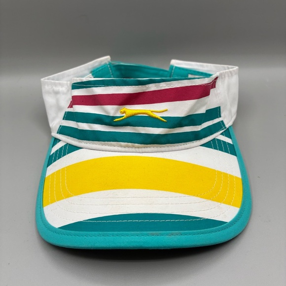 Slazenger Accessories - Slazenger Golf Striped Visor Cap Women’s O/S Multicolor Adjustable Hat
